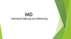 Individuell Mätning och Debitering