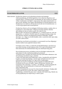 FÖRFLYTTNING RULLSTOL