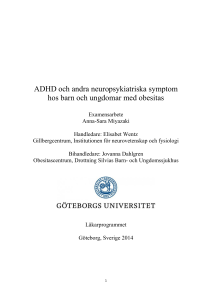 ADHD och andra neuropsykiatriska symptom hos barn och