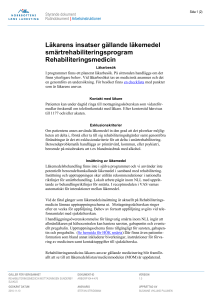 Läkarens insatser gällande läkemedel - VIS