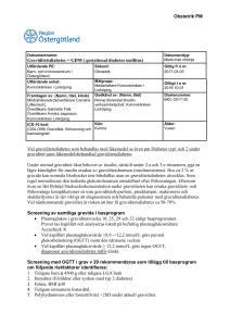 Obstetrik PM Graviditetsdiabetes = GDM ( gestational diabetes