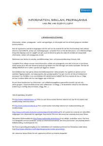 information, reklam, propaganda