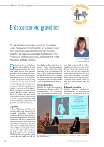 Bröstcancer vid graviditet - Svensk Kirurgisk Förening