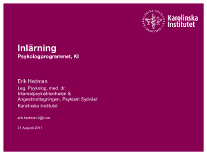 Internet-based treatment in psychiatry