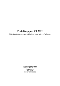 Röhsska designmuseum, Göteborg Godkänd för publicering