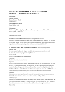Läkemedelskommittén i Region Gotland