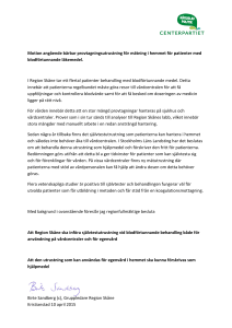 Motion angående bärbar provtagningsutrustning för
