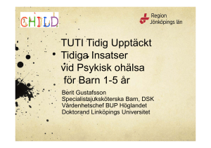 TUTI Tidig Upptäckt Tidiga Insatser vid Psykisk ohälsa
