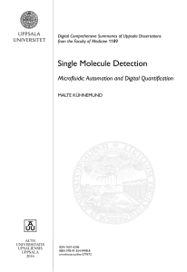Single Molecule Detection