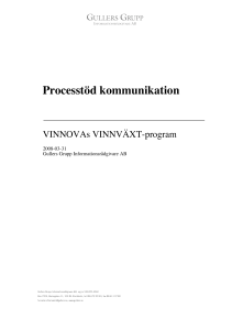 Processtöd kommunikation