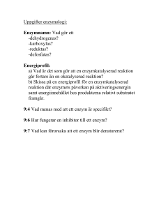 Uppgifter proteinkemi