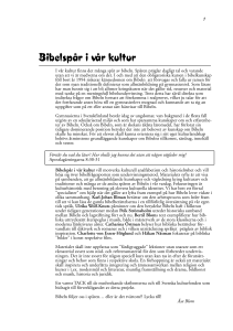 Bibelspår i vår kultur