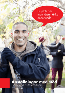 Anställningar med stöd