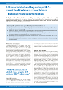Läkemedelsbehandling av hepatit C