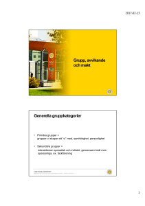 Grupp, avvikande och makt
