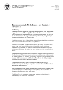 Stockholms stads förskoleplan