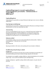 Beslut gällande förnyad konkurrensutsättning