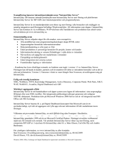 Svampföretag lanserar intranät/portalmjukvaran ”Intranet2day Server”