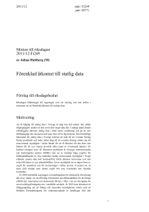 M771 - Riksdagens öppna data
