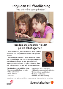 Inbjudan till föreläsning