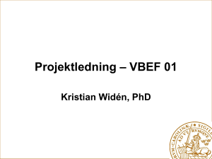 Projektledning