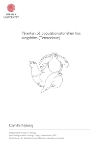 Påverkan på populationsstorleken hos skogshöns (Tetraoninae
