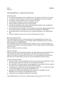 Iordningställande av injektioner/infusioner
