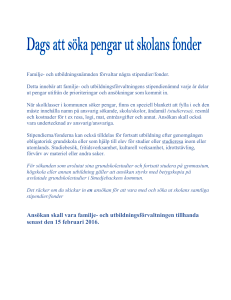 Dags att söka pengar ut skolans fonder
