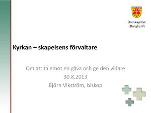 Kyrkan skapelsens förvaltare