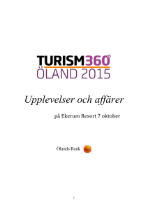 Upplevelser och affärer