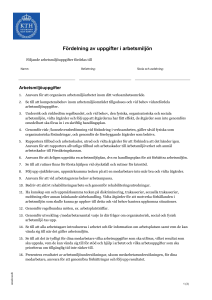 Fördelning av uppgifter inom arbetsmiljön - SV