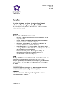 Kursplan