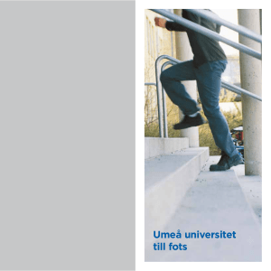 Umeå universitet till fots