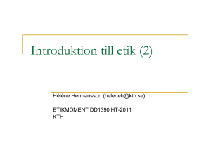 F2 Introduktion till etik - CSC