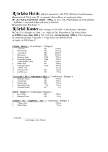 Björkön Heitto pidettiin sunnuntaina 11.08.1996