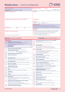 Wieslab remiss — Autoimmundiagnostik