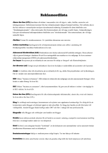 Resumé vill ha din hjälp att fylla på vår reklamordlista i