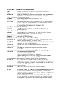Guds Ord - Kan man lita på Bibeln?