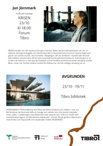 Jan Jörnmark KRISEN 23/10 kl 18.00 Forum Tibro AVGRUNDEN 23