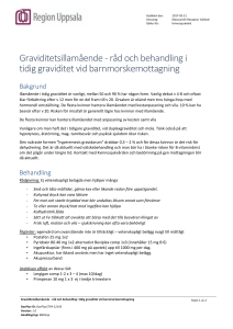 Graviditetsillamående - råd och behandling i tidig
