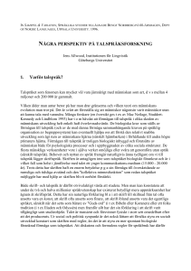 NÅGRA PERSPEKTIV PÅ