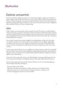 Estetisk verksamhet