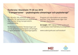 Transpersoner - psykologiska utmaningar och