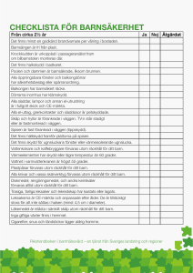 checklista för barnsäkerhet