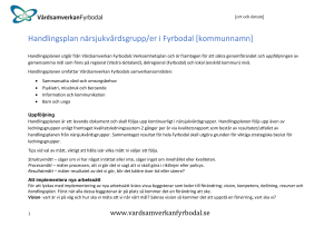Handlingsplan närsjukvårdsgrupp/er i Fyrbodal [kommunnamn]