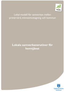 Lokala samverkansrutiner för hemtjänst