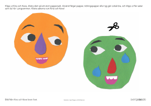 Kina och Keve som klippfigurer