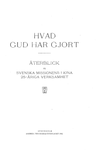 HVAD GUD HAR GJORT