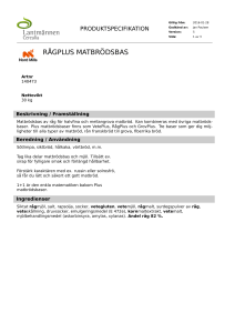 rågplus matbrödsbas