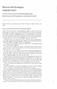 Motion till riksdagen 1988/89:N437